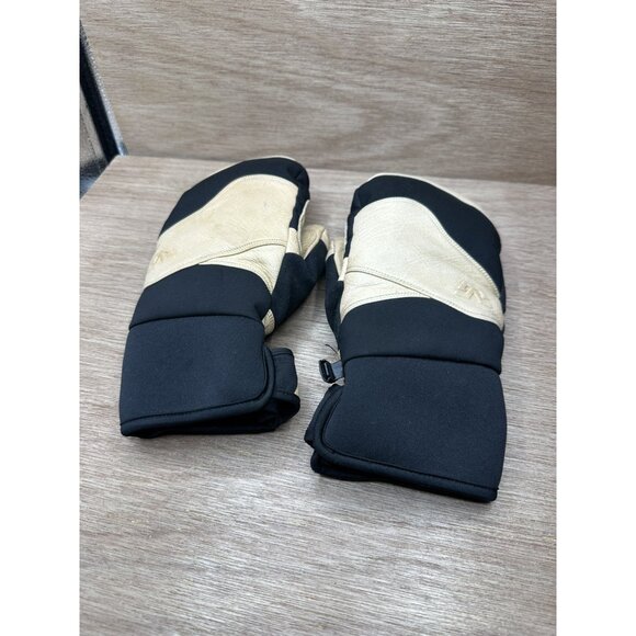 Gordini Men's Sz L Cowhide Leather Goose Down Mittens Mitts Waterproof - Picture 1 of 4